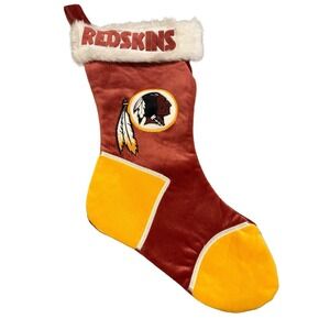 VTG NFL Washington Redskins 18" Christmas Holiday Stocking Embroidered Logo